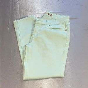 Dollhouse Mint Green Cropped Jeans